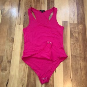 Hot Pink Bodysuit, Size Medium